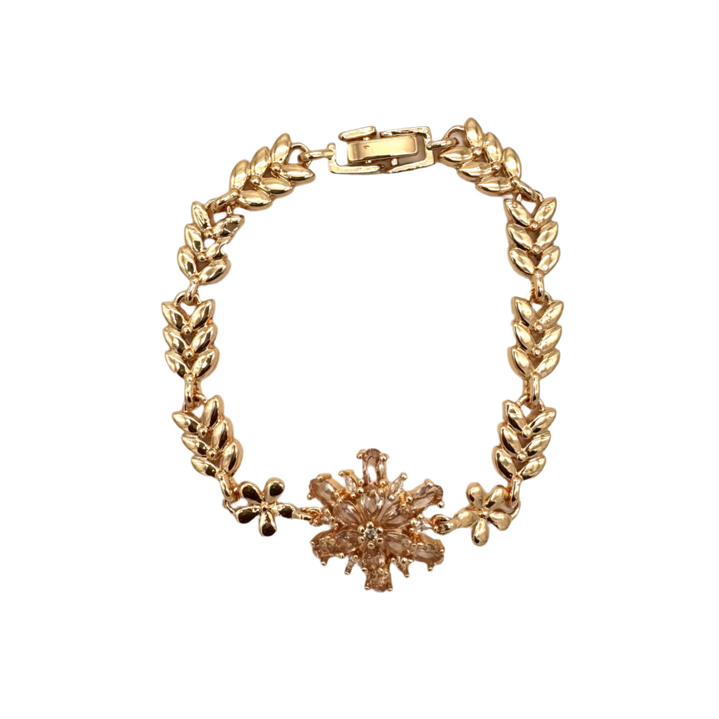 Gold Plated Flower Bracelet