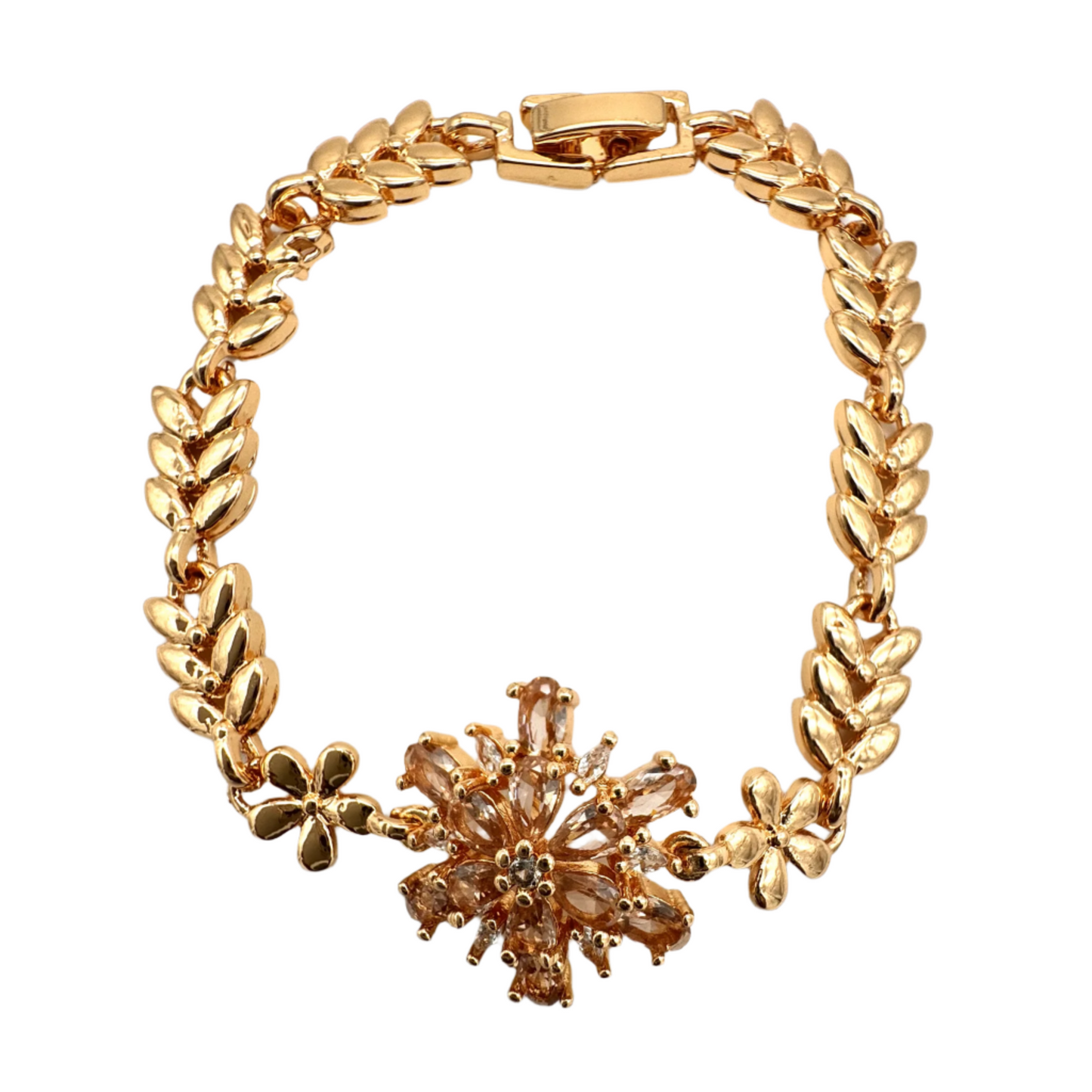 Gold Plated Flower Bracelet