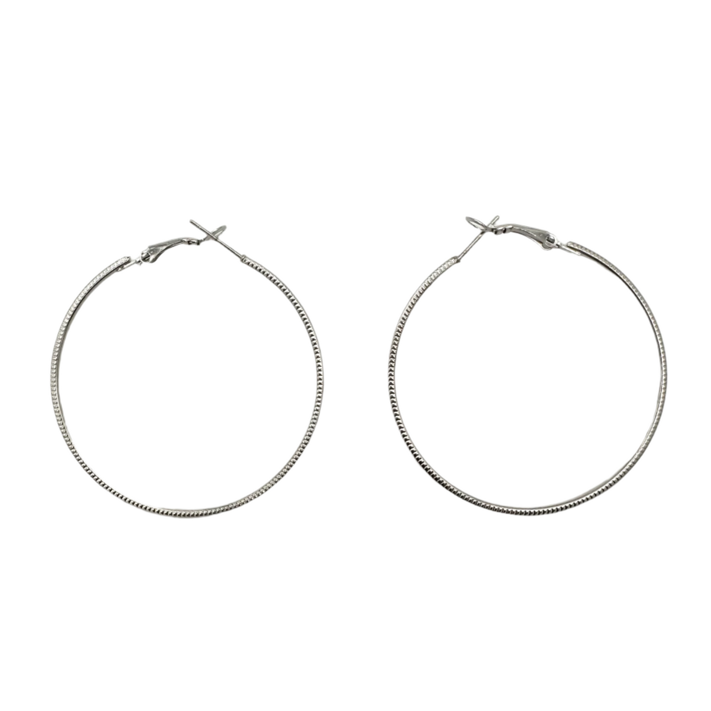 925 Sterling Silver Hoops [ER102]