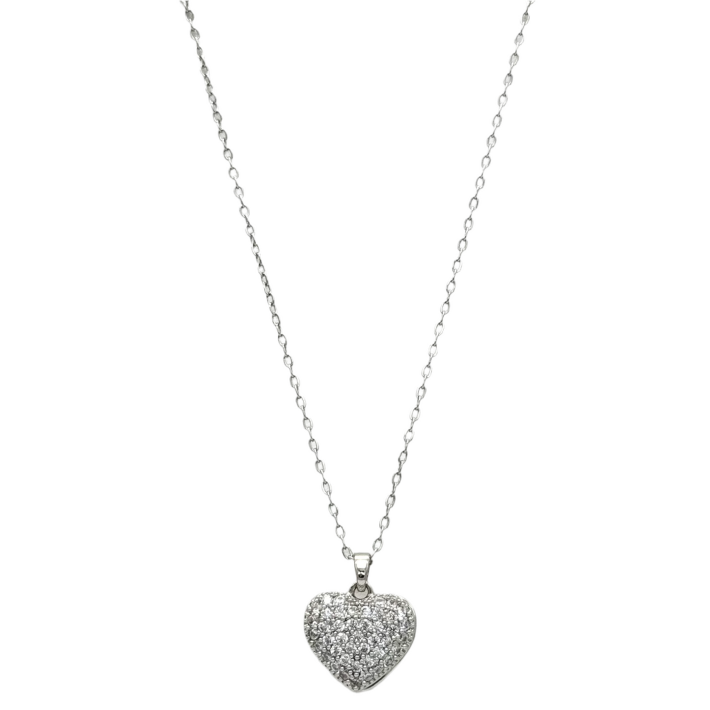 Stainless Steel Necklace With Heart Locket [Hollow]