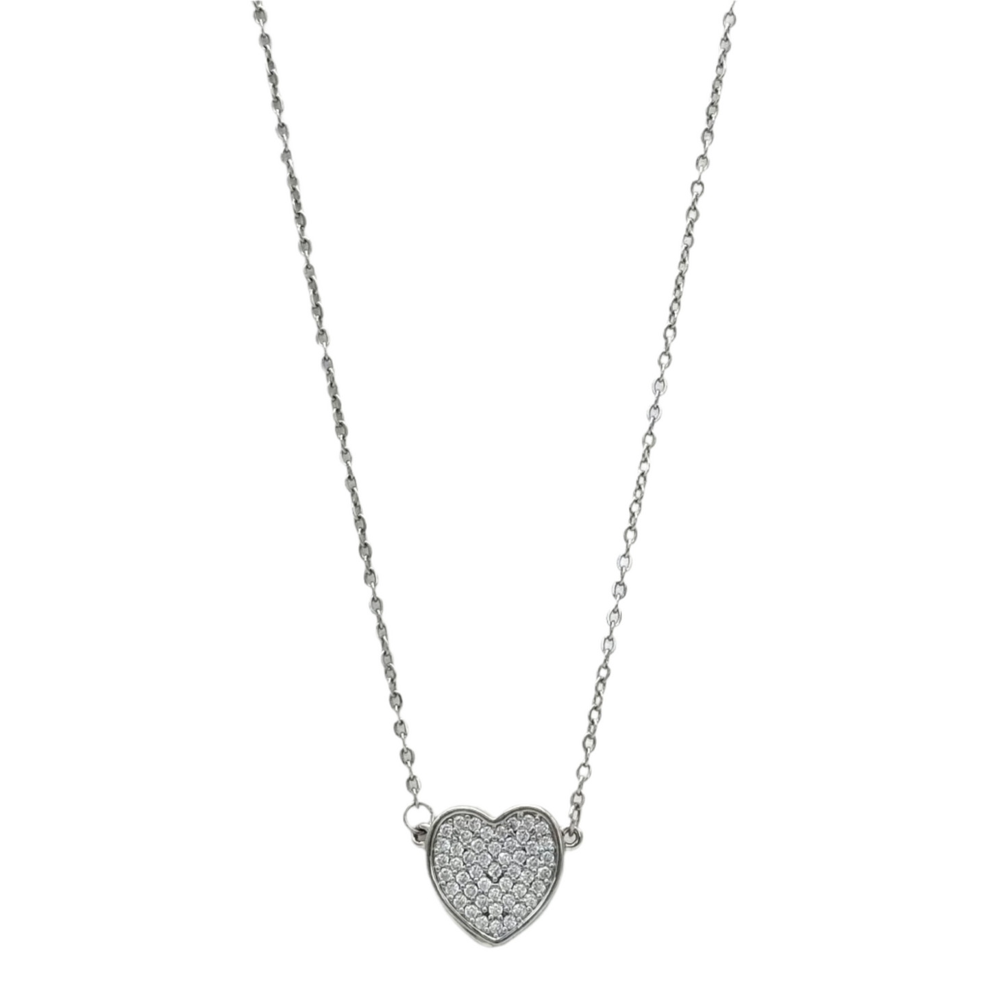 Stainless Steel Necklace With Double Heart Lockets [Attached With Magnets]