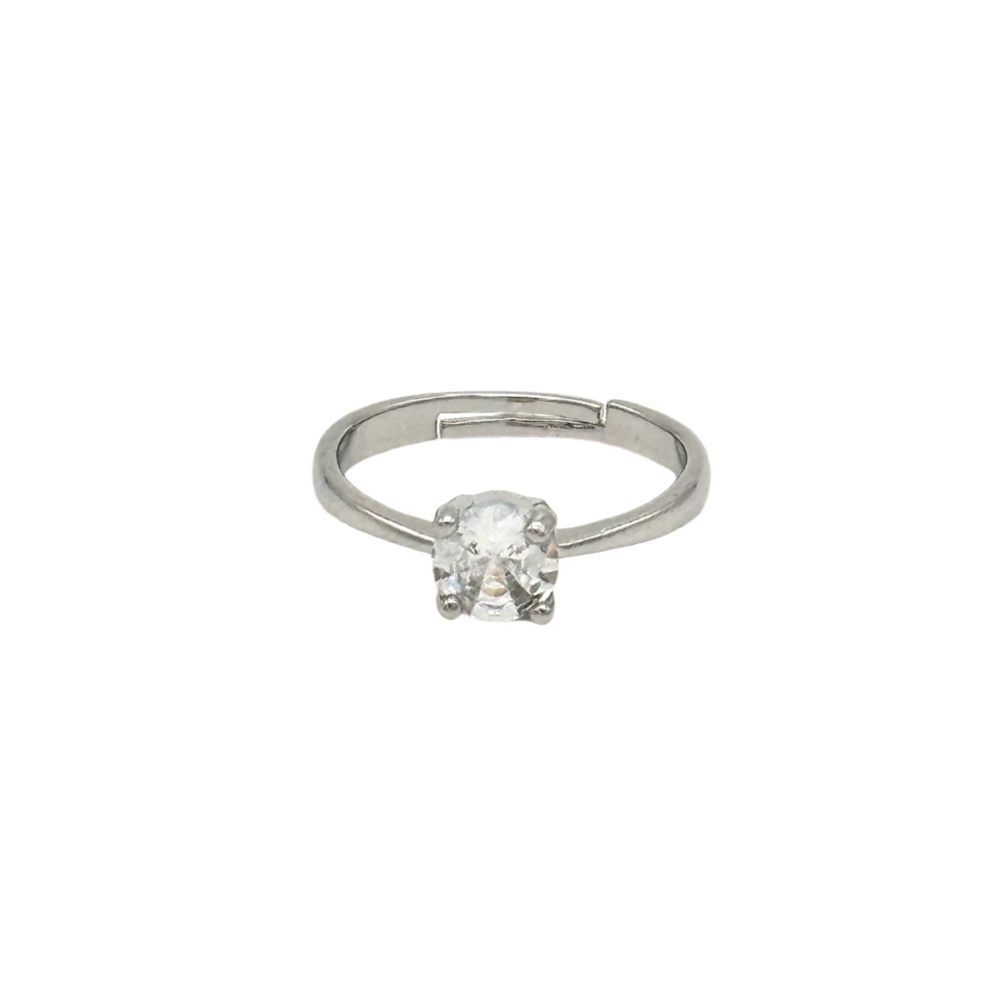 925 Sterling Silver Ring With Zircon Stone[R102]