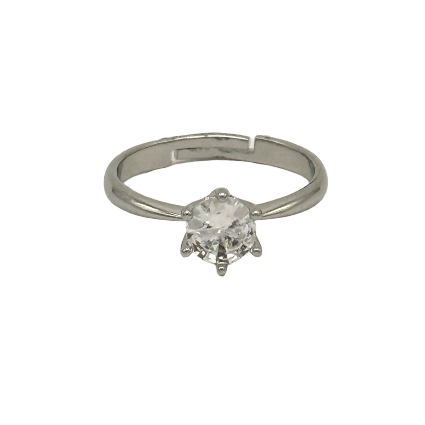 925 Sterling Silver Ring With Zircon Stone[R103]