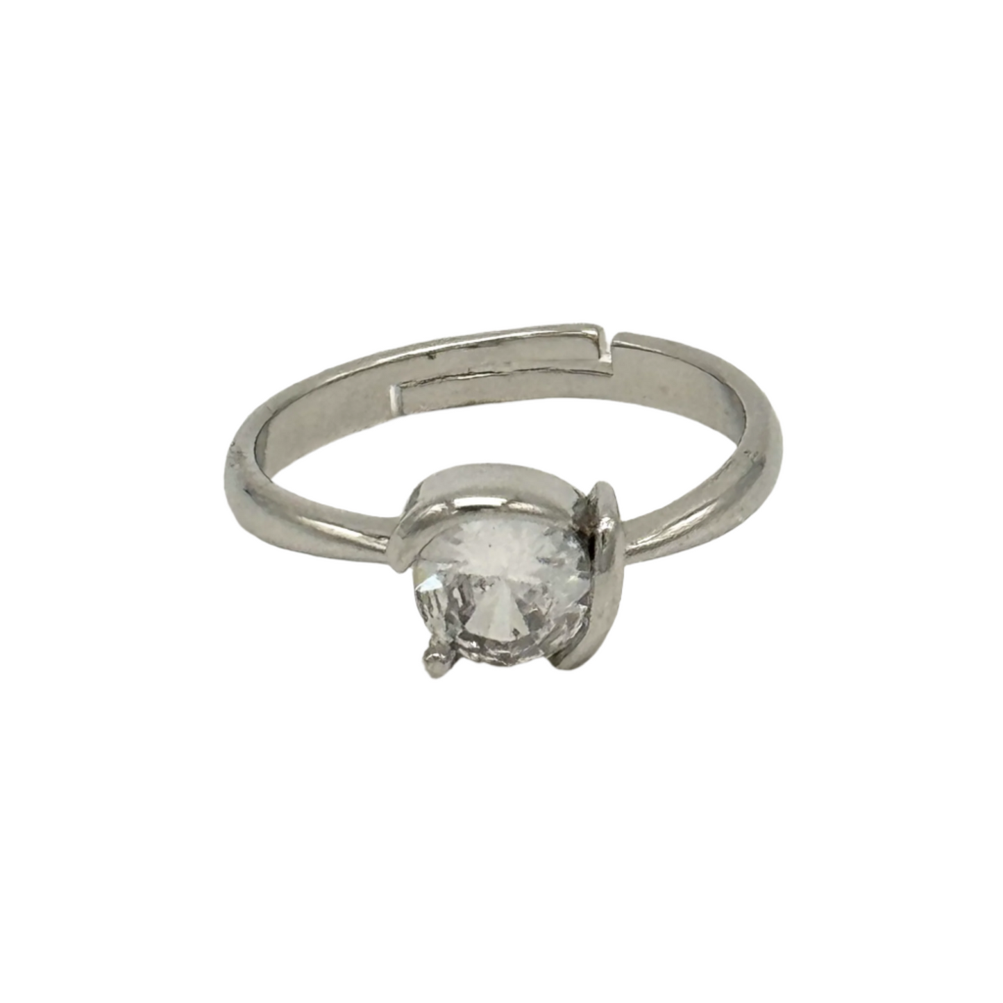 925 Sterling Silver Ring With Zircon Stone [R105]