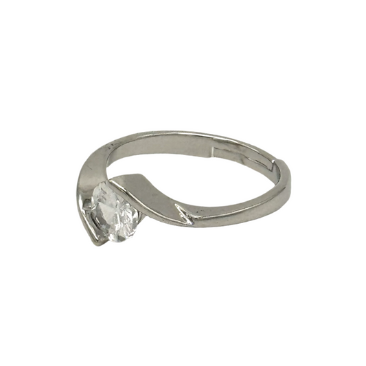 925 Sterling Silver Ring With Zircon Stone[R106]