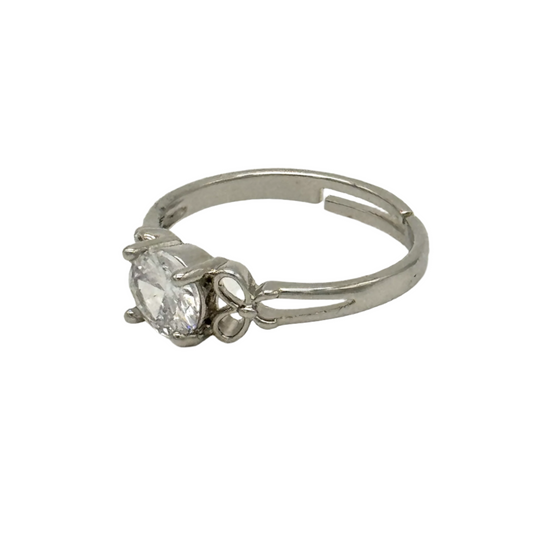 925 Sterling Silver Ring With Zircon Stone[R108]