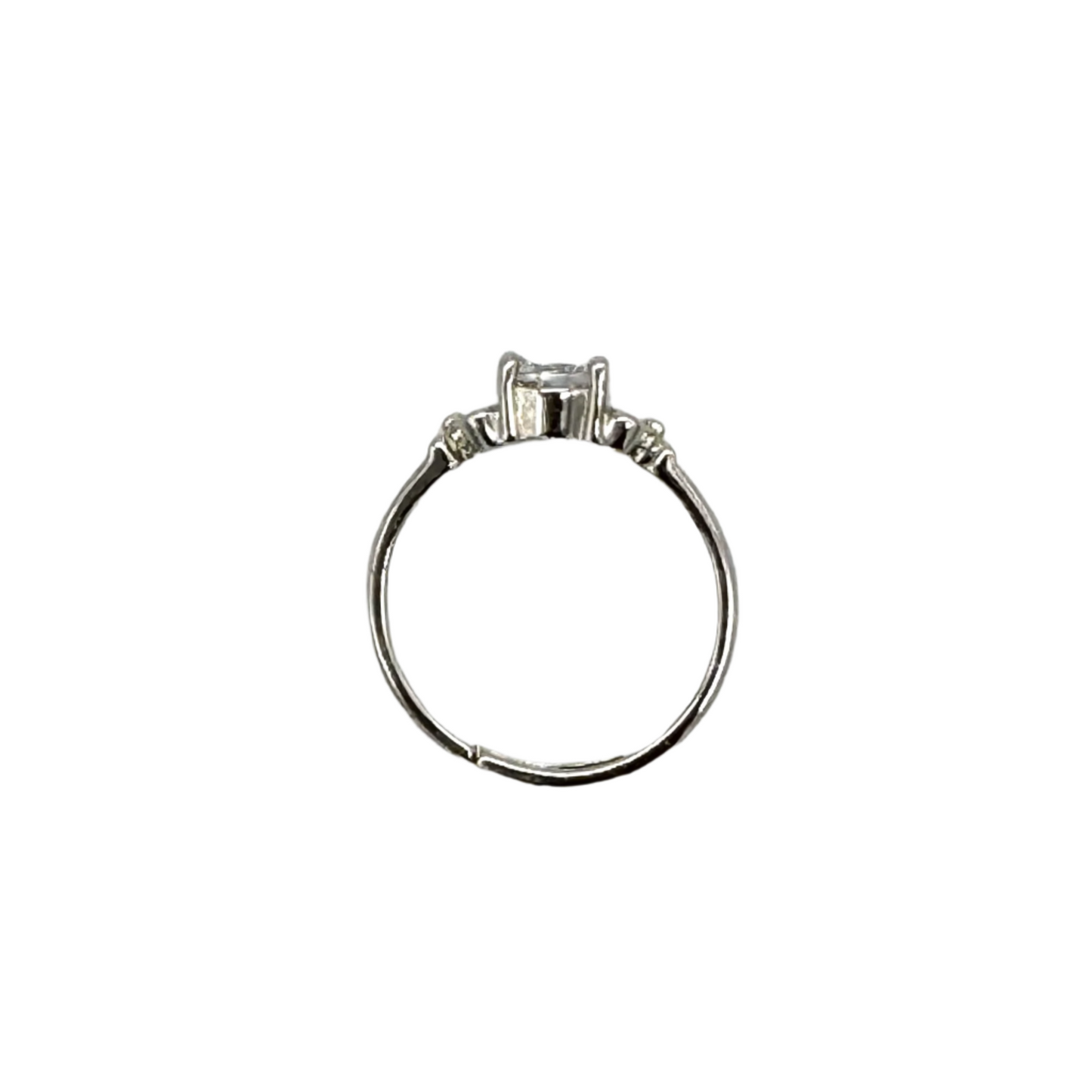 925 Sterling Zilveren Ring Met Zirkoon Steen[R108]